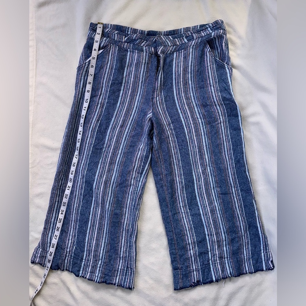 Democracy linen wide leg pant.